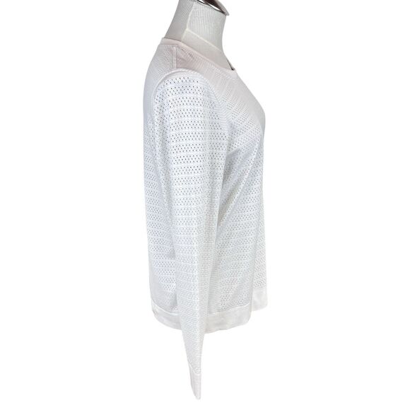 Lululemon Swiftly Breathe Long Sleeve Shirt Top Sz 10 White. - Picture 3 of 11